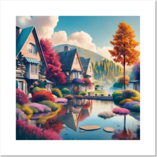 Nature-Autumn Village Posters and Art